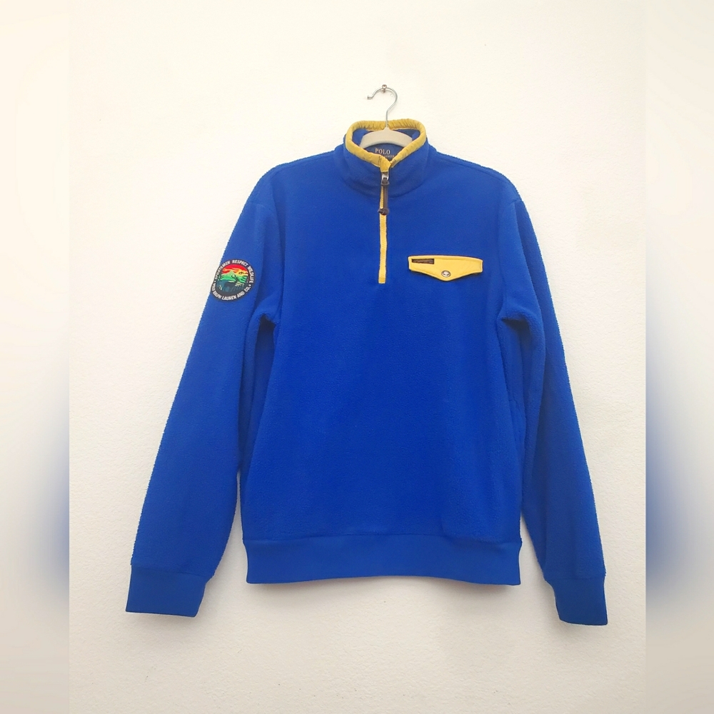 POLO RALPH LAUREN Half Zipper Fleece Sweater M.